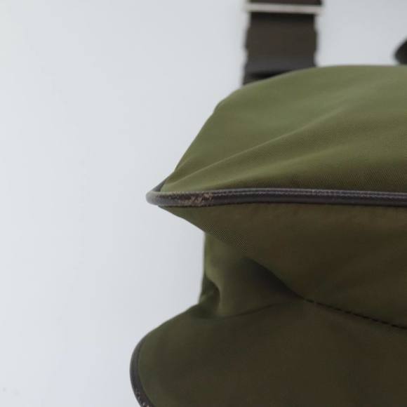 PRADA Shoulder Bag Nylon Khaki Silver Auth yk15095 - Picture 14 of 16